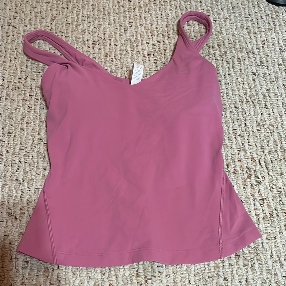 Lululemon pink longline align tank